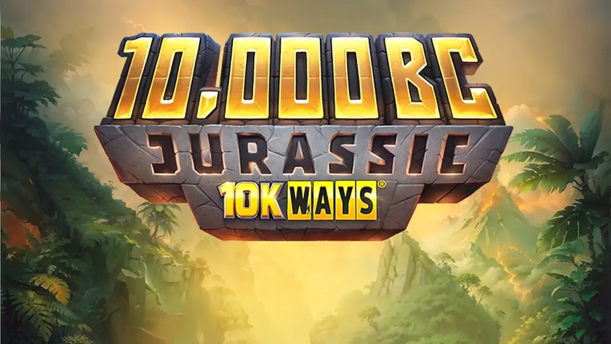 Interface do slot 10,000 BC Jurassic 10K Ways com tema pré-histórico